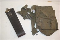 Leather Strop and Military Bag