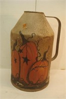 Trick and Treat  Painted Milk Can