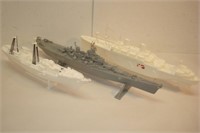 Three Navy Ships - Two White One Gray