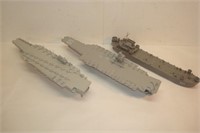 Three Navy Ships - All Gray