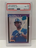 1989 Donruss Ken Griffey Jr PSA 8 Card