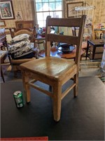 Old Wooden Childs Chair