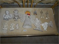 Assort angel figurines Retro crochet starched ange