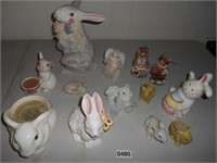 Assort bunny figurines