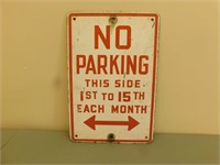 NO Parking Metal Sign - 12 x 18