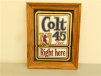 Colt 45 Beer Advertising Sign - 11 x 14