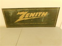 Zenith Plastic Advertising Sign - 18 x 48