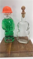 Mennen After Shave Figural Bottle 9.5” and Cello