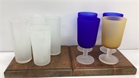 Glassware 4 Frosted Goblet’s and 4 Tumbler’s