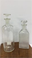 Apothecary Clear Glass Bottles with lids