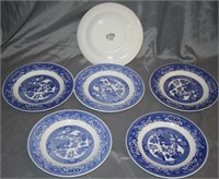 Vintage Blue China Plates