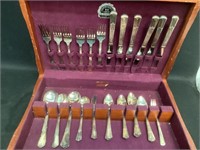 33 Pieces W.M. Rogers Sectional Silver Plate Set