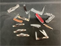 13 Miscellaneous Knives Including Old Timers
