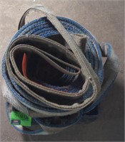 Lot of polyester web slings. Bidding five times