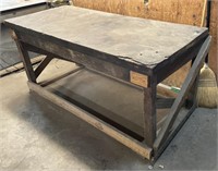 Wooden Tool Bench Appr 72”x33”x33.5”