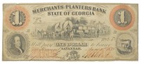 Georgia. Savannah. State of Georgia $1 Note
