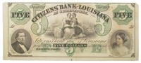 Louisiana. Shreveport. $5 Note