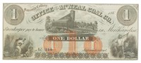 Pennsylvania. Scarce Yatesville Colliery $1 Note