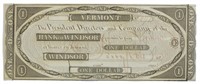 Vermont. Windsor. Early $1 Note