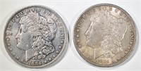 1884-O XF & 1885 AU MORGAN DOLLARS