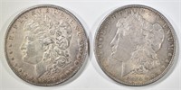 1886 AU & 1887 XF MORGAN DOLLARS