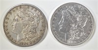 1882-O AU & 1884-S VF MORGAN DOLLARS