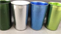 4 Vintage Mcm Bascal Aluminum Cups