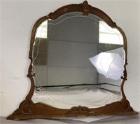 Antique Etched Mirror Wood