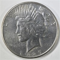 1927 S PEACE DOLLAR AU BU