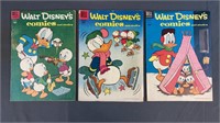 3 Walt Disney's Comicbooks Dell