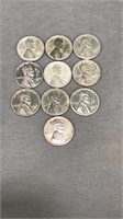 10 World War Ii Sand D Steel Pennies
