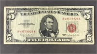 1963  $5 Bill Red Seal