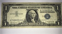 Series 1957 A $1 Bill Blue Seal