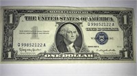 Series 1957 B $1 Bill Blue Seal