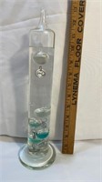 Vintage Large Galileo thermometer hand-blown.