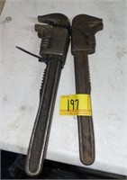 3 SMALL VINTAGE PIPE WRENCHES
