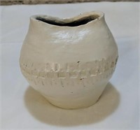Vintage Studio Pottery Vase , marked VH