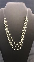 Avon Necklace Sterling Silver Clasp Faux Pearls