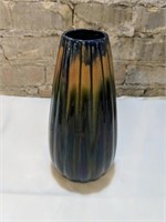 Vintage Mejlika Glazed Pottery Vase 9" Tall