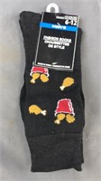New Mens Socks Sz 6-12 Fried Chicken