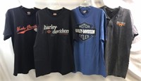 4 Harley Davidson Tshirts Mens Sz Xl