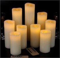 Set of 9 Vinkor LED AA Battery Flameless Candles