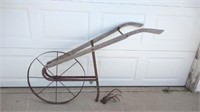 Antique Woof and Cast Iron Push Plow