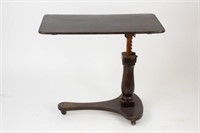 19th C. Regency Adjustable Bedside Table