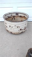 Antique Porcelain Wash Basin/14”H,23”Diameter