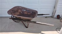Antique Wheelbarrow/54”H,29”W,60”D
