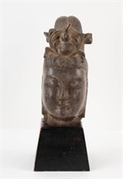 Chinese Carved Stone Quan Yin Head