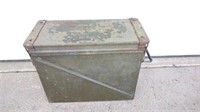 Vintage Military Ammo Box/15”H,18”W,8”D