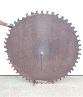 Huge Antique Sawmill Blade 54” Diameter