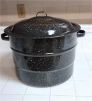 Granite Ware 21.5 Qt Black Canner w/ Jar Rack